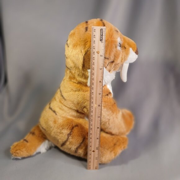 Build A Bear BAB Saber Tooth Tiger 16" Plush Stuffed Animal Fangs Toy 2014 - Picture 7 of 10
